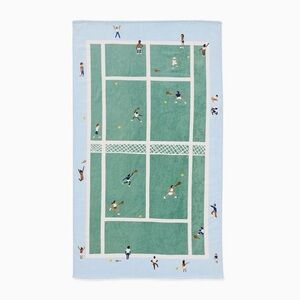 NWT West Elm Beach Towel Tennis Court